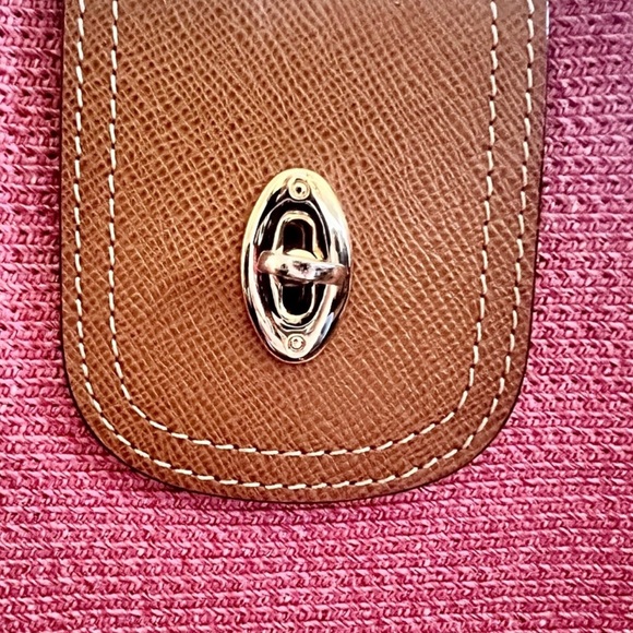 Like New Pink and Brown Squishee shoulder bag by Eric Javits, Small to Medium - Picture 3 of 9